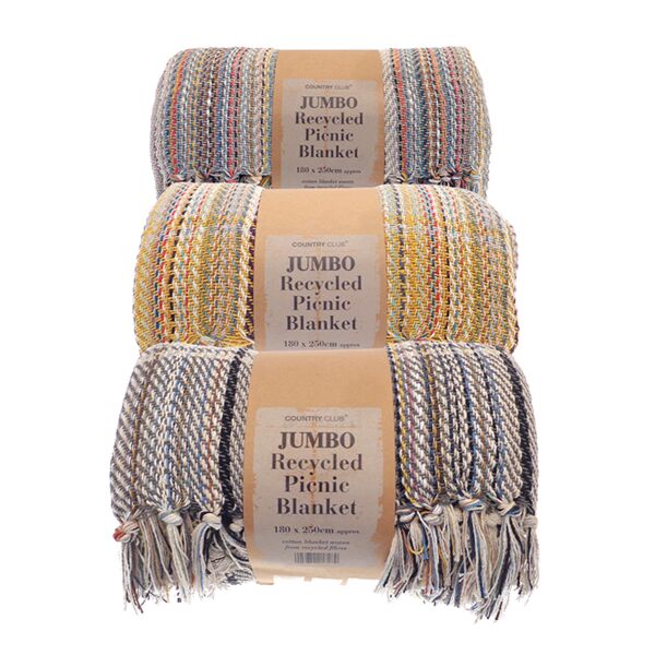 Jumbo recycled picnic blanket Thumbnail