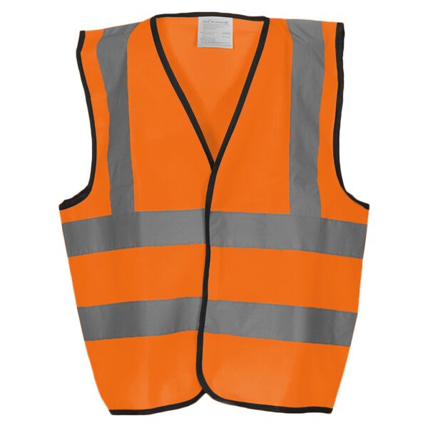 Yoko Kids Hi-Vis Two Band and Braces Waistcoat Thumbnail